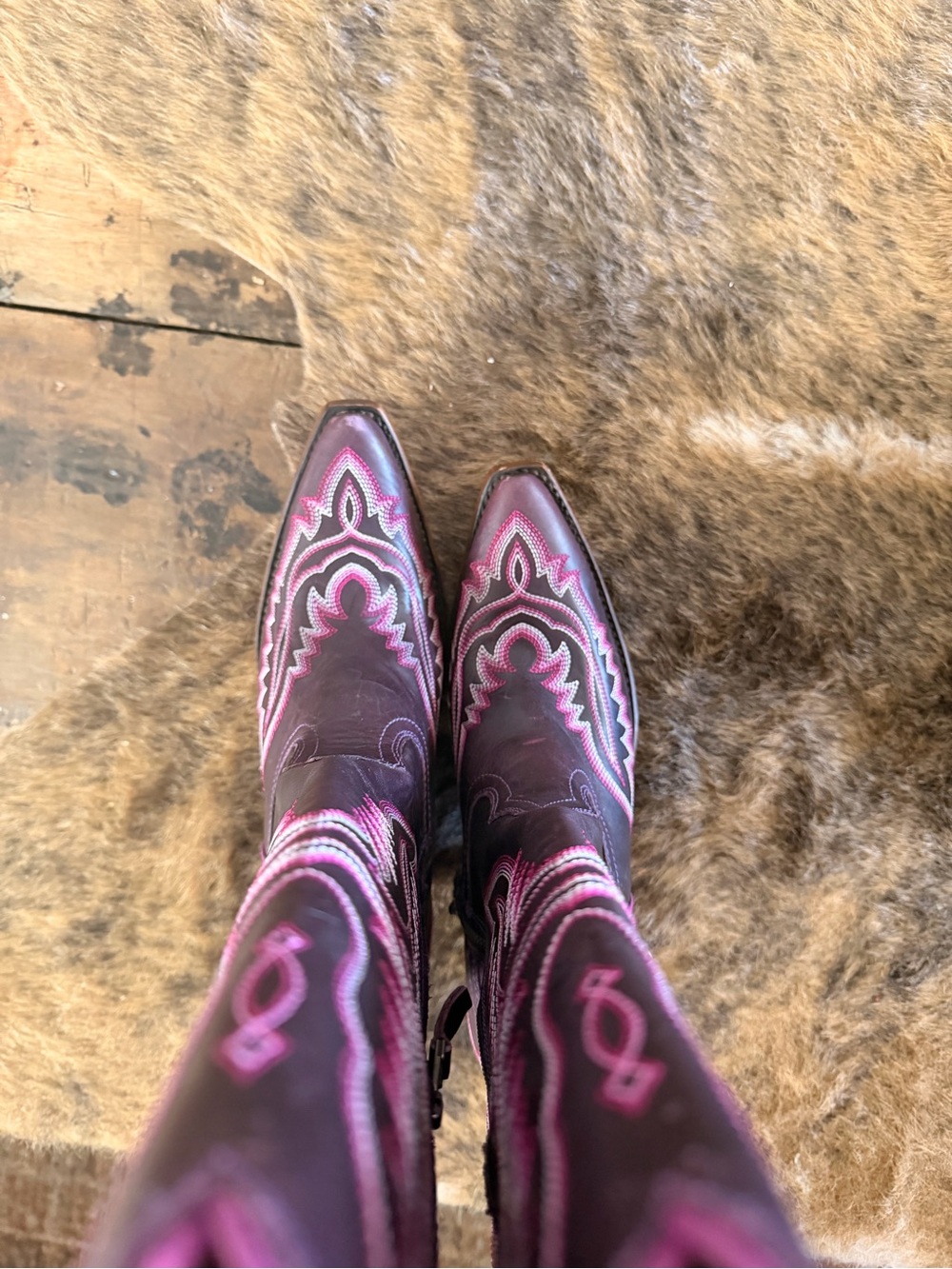ARIAT WOMENS DEEP PURPLE CASANOVA BOOTS sz 7 - Picture 6 of 7